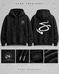 Same Frequency S-Back Acid Wash Hoodie — Black approved exact-art rendering