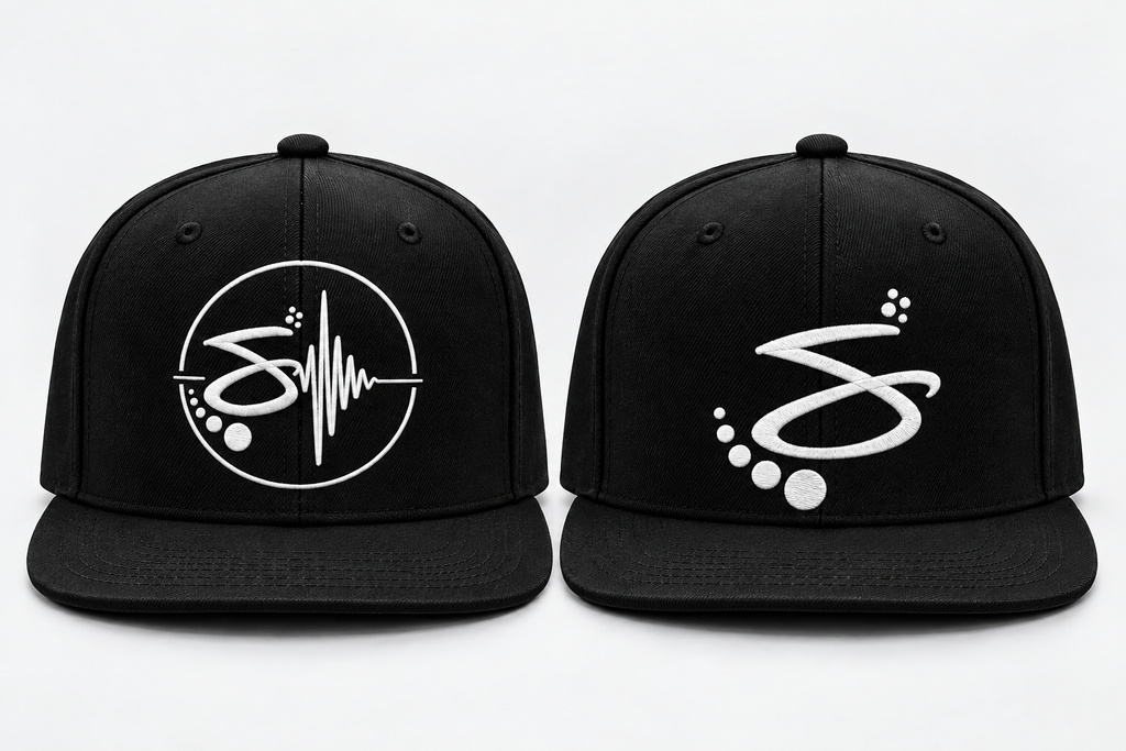 Same Frequency Signature Snapback — approved Full Mark and exact S Logo designs